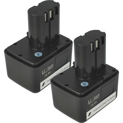 vhbw 2x Akku kompatibel mit Gesipa Accubird, Firebird Werkzeug, Blindniet-Setzgerät (2000 mAh, Li-Ion, 14,4 V)