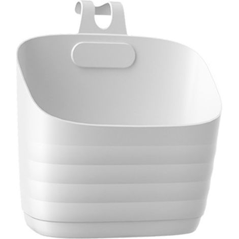 Panier de rangement suspendu pour cuisine, organisateur mural pour oignons, ail et gingembre, sans perçage, empilable, pour salle de bain (1/5)