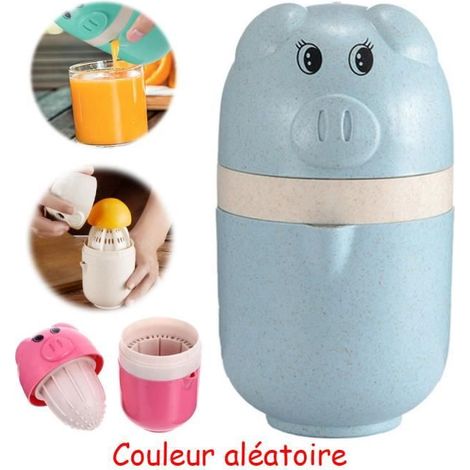 Presse-agrume manuel,presse-fruits domestique en forme de cochon,presse-citron à double usage,pour (1/4)