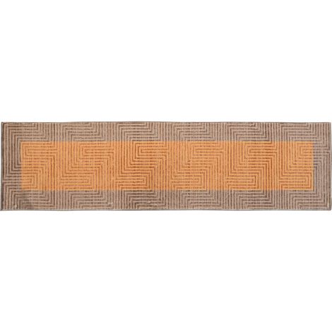 DKD Home Decor Tapis Jaune 60x240 cm Polyester (1/4)