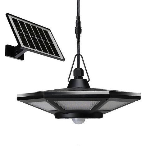 Lampe solaire améliorée pour abri de jardin, éclairage de travail diurne à LED alimenté à l'énergie solaire, pour intérieur et extérieur - 2 (1/5)