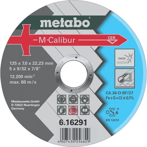 Metabo M-Calibur 125 x 7,0 x 22,23 Inox, SF 27 (616291000) (1/3)