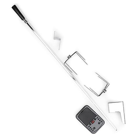 Tournebroche rôtissoire + moteur pour barbecue à gaz Barbecook (1/2)
