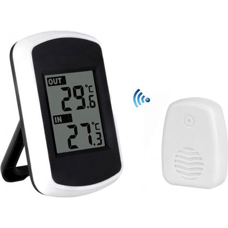 Lcd Wireless Indoor Outdoor Thermometer Temperature Measurement Room Temperature Tester (1/4)