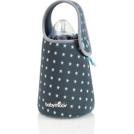 Chauffe-biberon BABYMOOV indépendant. Extensible. Housse isotherme. Facile à transporter. Gris. (1/4)