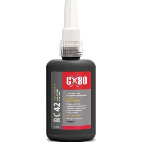 Colle Anaérobie - Pour Filetage Vis - Résistance Moyenne - Protection Anticorrosion - 50 ml