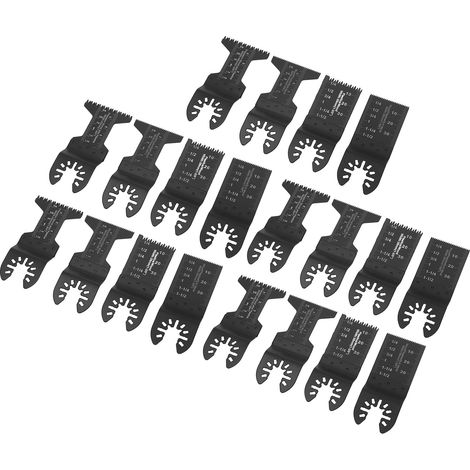 Lot de 5 Lames de Scie Multitool Acier Carbone, Coupe Précise et Propre, Scie Oscillante Compatible BOSCH (1/5)