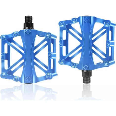 1 Paire Pédales de vélo VTT, Route et BMX en Alliage ultraléger Pédales Vélo Route 9/16" Antidérapantes et Durables Universel pour Vélo De Randonnée VTT BMX Accessoires de Vélo (1/5)