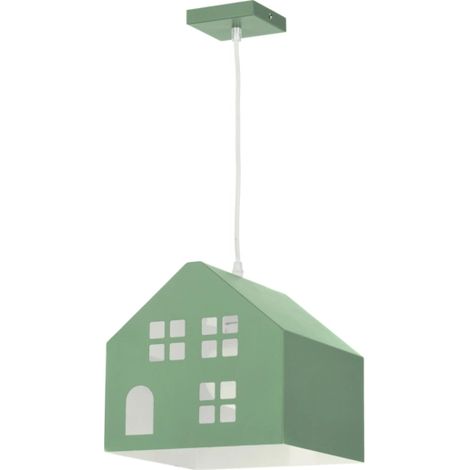 Onli CASETTA Plafoniera a Sospensione per Bambini, Green House (1/2)