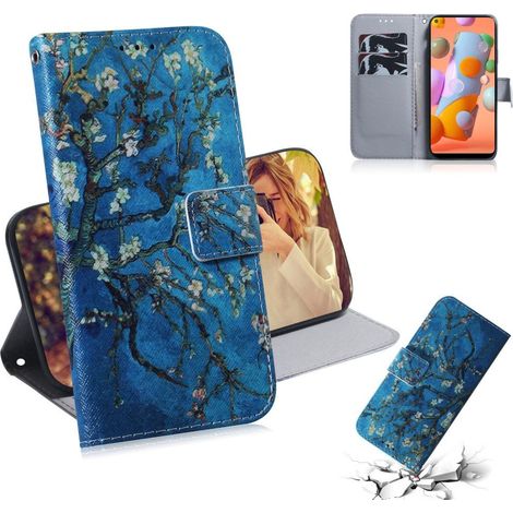 Custodia a portafoglio per Samsung Galaxy M11 - Albero con fiori (1/5)