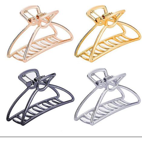pinces Cheveux Pour Femmes, Set De 4 Pinces Cheveux En Mtal, Pinces Cheveux Paisses Pour Filles (1/5)