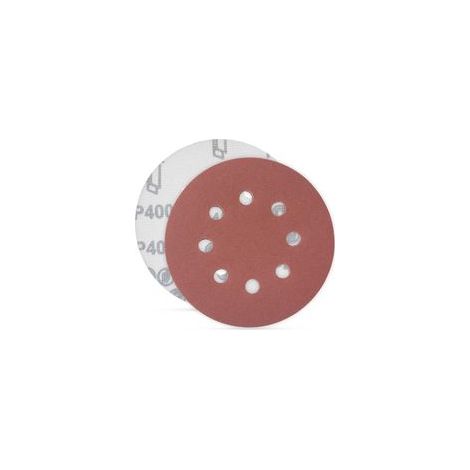 400 discos de lijado, discos abrasivos, tamaño de grano 125 mm, ideales para lijar/pulir/eliminar óxido, HSDPS5M100, paquete de 100