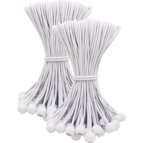 Spanngummis mit Kugel 25cm, 100 Stück, Planenspanner für Camping & Garten (1/5)