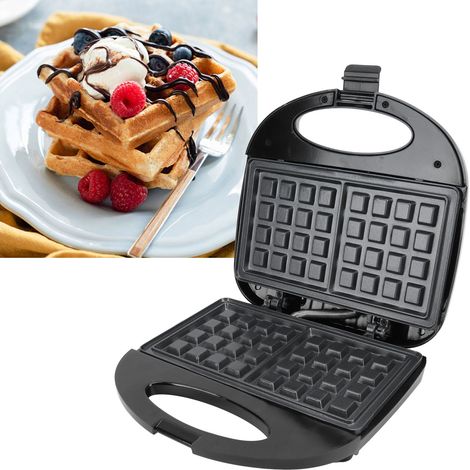Appareil à sandwichs, grille-pain et gaufrier électrique portable pour la maison et le camping, prise UE 220 V (1/5)