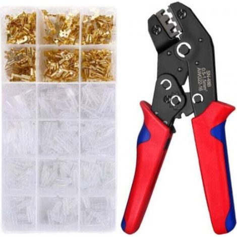 Outil de sertissage Pince Terminal Ferrule Pince à sertir Fil Ensemble d'outils à main Bornes Kit de serrage (1/5)
