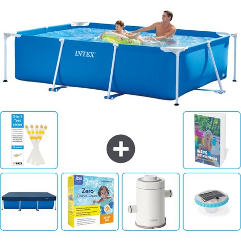 Rechteckiger Frame Pool - 260x160x65 cm - 7-teilig S32