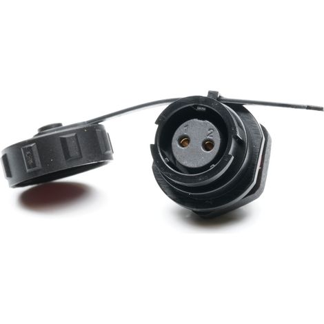 Connecteur circulaire 2 contacts, raccordement A souder ( Prix pour 1 )