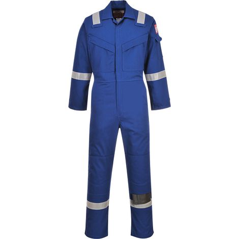 Flammenbeständige und antistatische Overall 350g Farbe: Königsblau Größe 4XL - Portwest