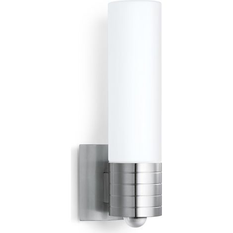 Steinel Lampada a LED L 260 S - Luce da parete con sensore di movimento a 240°, portata 12 m, 703 lm, 9,21 W, acciaio inox (1/4)