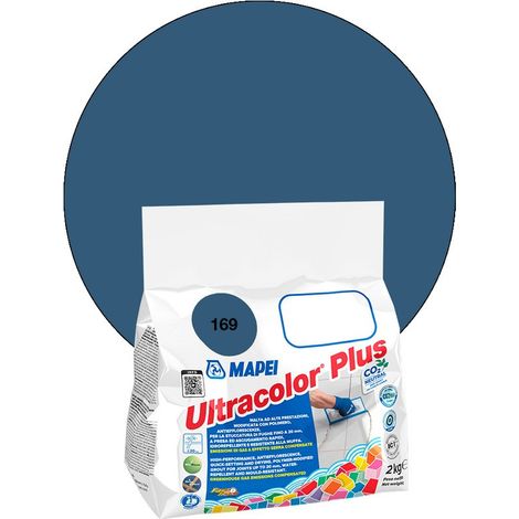 Mapei – Joint de carrelage ULTRACOLOR PLUS 2 Kg – Résistant à la moisissure BioBlock® – Hydrofuge DropEffect® – Pour joints jusqu'à 20 mm