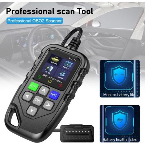 Valise Diagnostic Auto OBD2 Scanner - - 1,8 Pouce - Écran Couleur - 6 Modes de Tests - Universel (1/4)