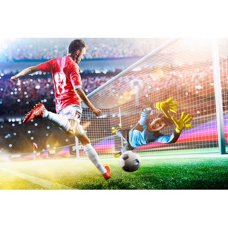 Papier peint panoramique Football - Joueur de Foot - 130 cm x 87 cm (1/2)