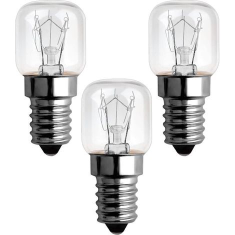 3er-Pack dimmbare E14-Mikrowellenlampen, 300 Grad, 120 Lumen, warmweiß (2300 K) (1/5)