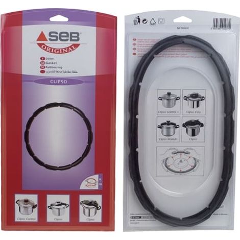 Seb Clipso Guarnizione per Pentola a Pressione Nera 25,3 cm