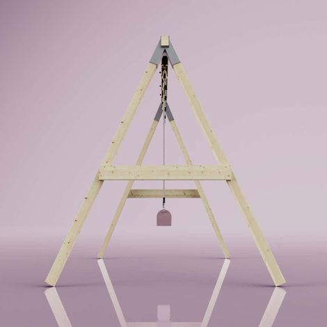 OutdoorToys Schaukel Nachtfalter aus Holz in Rosa