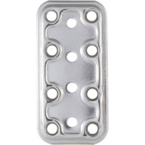 5 x PIASTRA 745IN LASTRINA DIRITTA INOX 40X80 MM