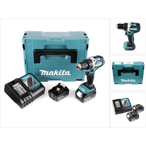 Makita DDF 484 RFJ Akku Bohrschrauber brushless 18V 54Nm + 2x Akkus 3,0Ah + Ladegerät im Makpac (1/5)