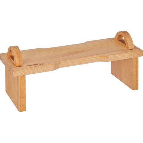 Fackelmann Camilla Gift Tagliere Vassoio Alzatina da portata in Legno di Faggio 40x16cm, Scomponibile in 3 parti, con Manici per agevolare il servizio removibili e salvaspazio (1/5)