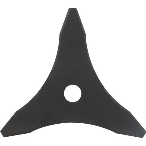 Lama per decespugliatore a tre denti 23265, tagliente 255 mm, foro 25,4 mm, spessore 3 mm -Crezuo
