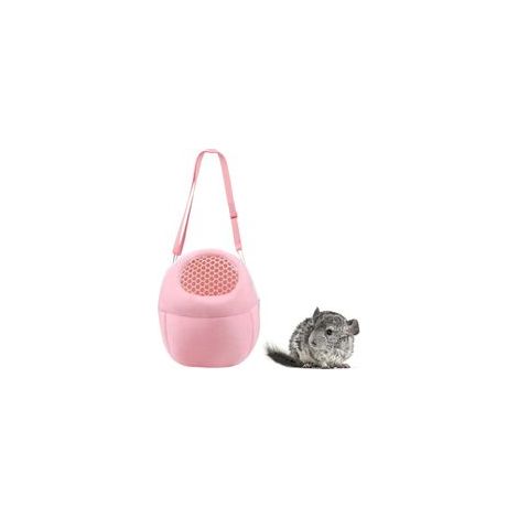 Haustier-Tragerucksack, tragbare Reisetasche, atmungsaktive Outdoor-Tasche, selbstklebende Tasche, geeignet für Kleintiere wie Igel, Hamster, Gleithörnchen, Chinchillas und Nymphensittiche – Crezuo