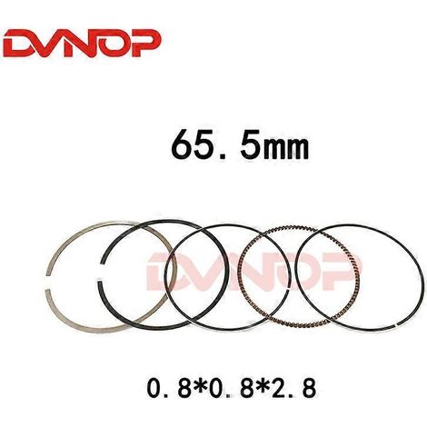 Jeu de segments de piston 65,5 mm et axe de 15 mm compatible avec le moteur Zongshen Loncin 250cc CB250 pour quad, moto et VTT HH-115 (segments uniquement) (1/4)