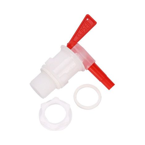 QAZQA Robinet de seau à bière domestique robinet de seau à bière en plastique rouge robinet d'embouteillage pour le brassage (1/4)