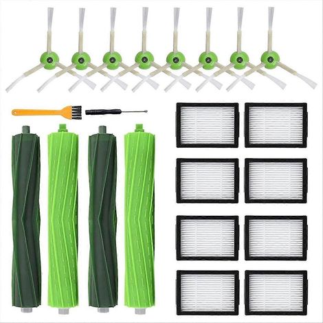 Bürsten und Filter für iRobot Roomba I7, I7+, I3, I3+, I4, I4+, I6, I6+, I8, I8+, E5, E6, E7 und J7+ Staubsauger