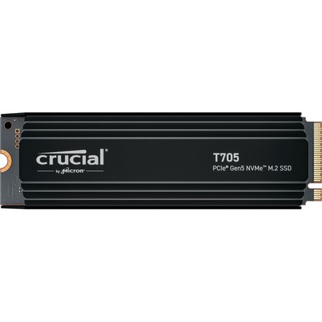 Crucial SSD T705 2TB M.2 NVMe Gen5 Heatsink 14500/12700 MBps