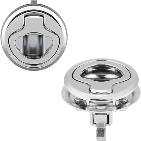 Juego de 2 pestillos de escotilla – 3,8 cm, aleación de zinc – Resistente a la corrosión para uso marino – Para puertas de compartimentos de barcos (1/5)