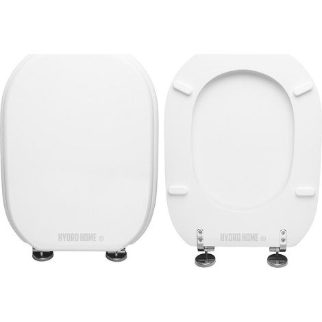 Copriwater Memory Hidra legno rivestito in resina poliestere bianco (1/4)