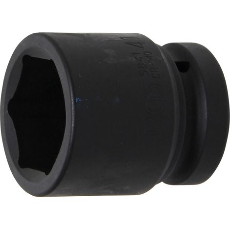 BGS Vaso de impacto hexagonal con cuadradillo interior de 25 mm (1") SW 41 mm - 5841