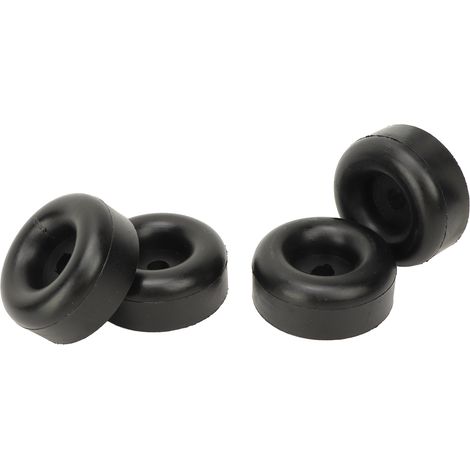 4 butoirs de porte de rampe de remorque ronds de 2,5 pouces avec trou, coussin en caoutchouc pour remorque cargo, camping-car et navires (1/5)