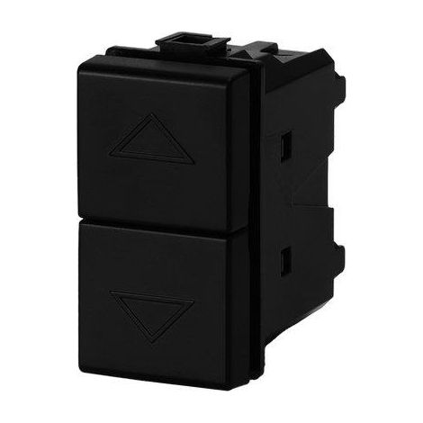 PULSANTE UNIPOLARE DOPPIO ABM - NERO VOLT 250 A 16- 8 pezzi
