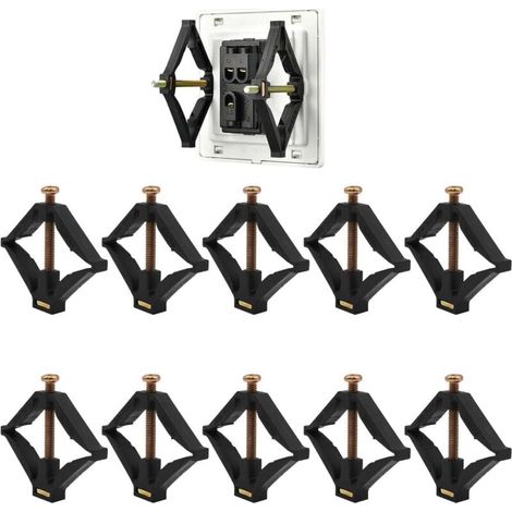 Pack of 10 Type 118 Cassette Support Rods, Electrician's Accessories, Wall Socket Box Support, Repair Tool