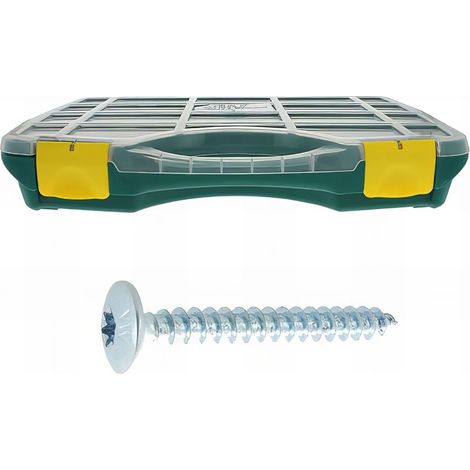 Coffret w 11 vis penture torx acier zingué bl diam 6 - 450 pc mm
