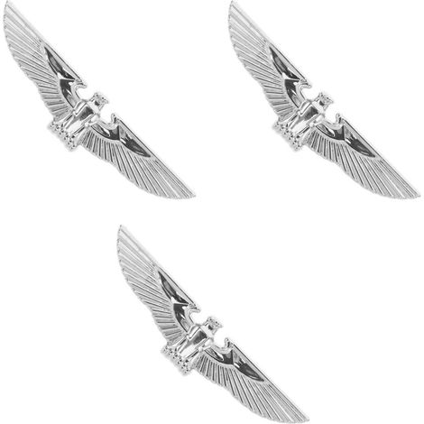 adesivi per auto con aquila metallizzata argento - Resistenti (1/2)