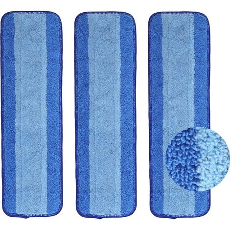 Confezione da 3 panni in microfibra per la pulizia. Adatti per mop spray Bona e come panni di ricambio per mop multi-superficie.