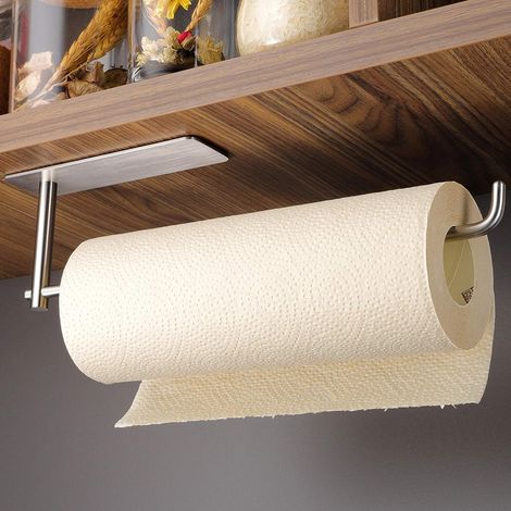 Porte-Rouleau Cuisine SUS304 Sans Perçage Sous Armoire (1/5)