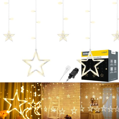 Guirnalda de luces navideñas con estrellas LED de 138 LED Rebelde (1/5)