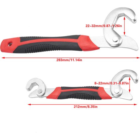 Clé à molette réglable à double usage et à utilisation rapide (lot de 2) (1/4)
